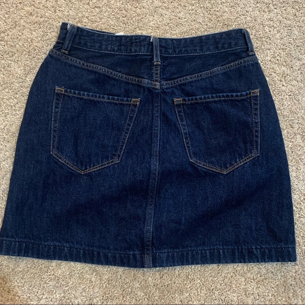 LHollister Ultra High rise button up Jean Skirt - Picture 2 of 3